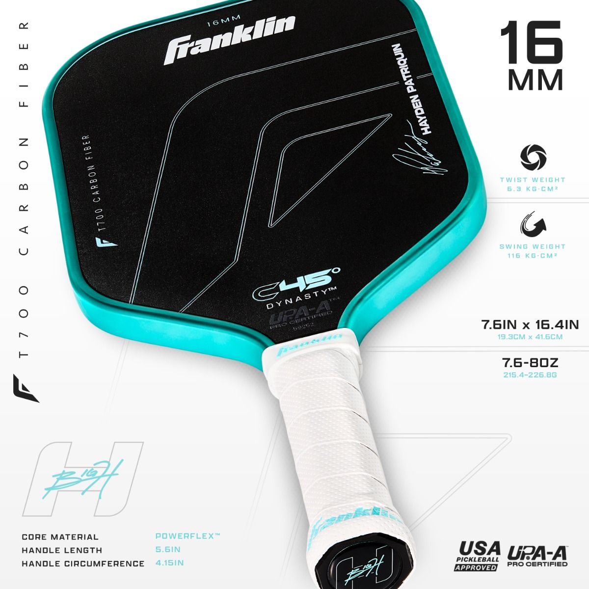 C45º Hayden Paddle Series 16mm - The Locker Room